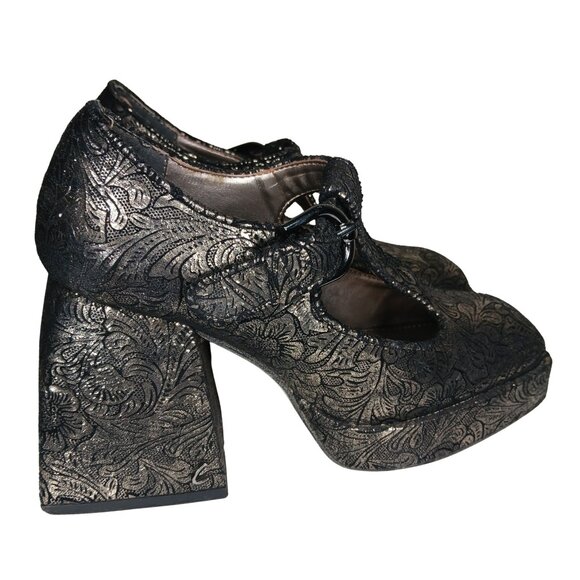 Circus by Sam Edelman Kay Mary Jane Floral Platform Heels Brocade Chunky - Picture 1 of 9